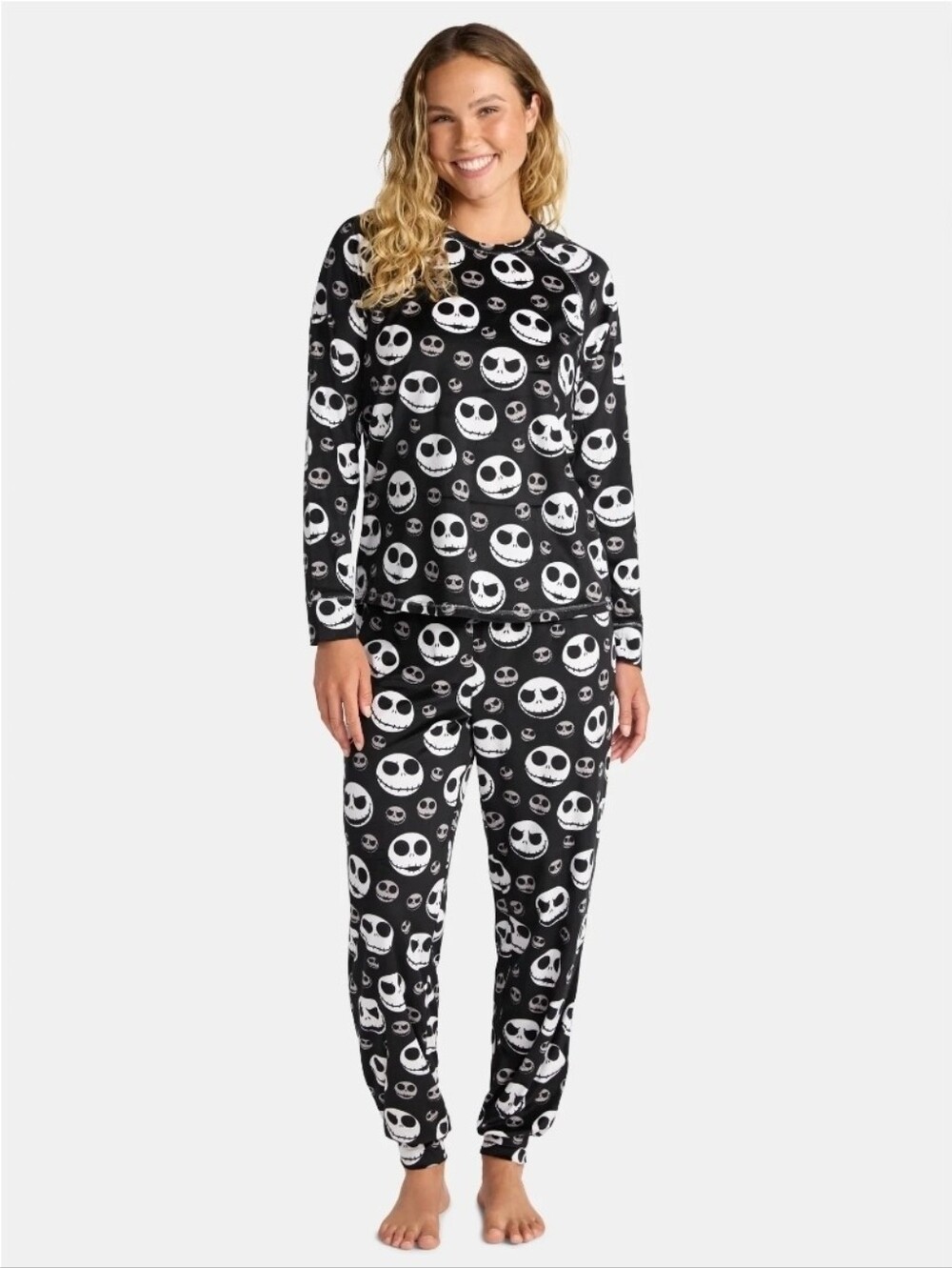 XL Disney Tim Burton Nightmare Before Christmas Jack Skellington White Black New